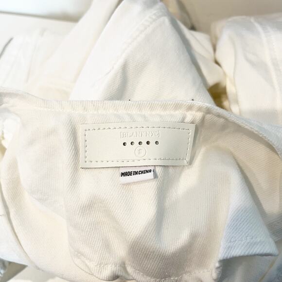 Blank NYC Part Time Lover Jean Cotton Denim Jacket White Small - Picture 2 of 8